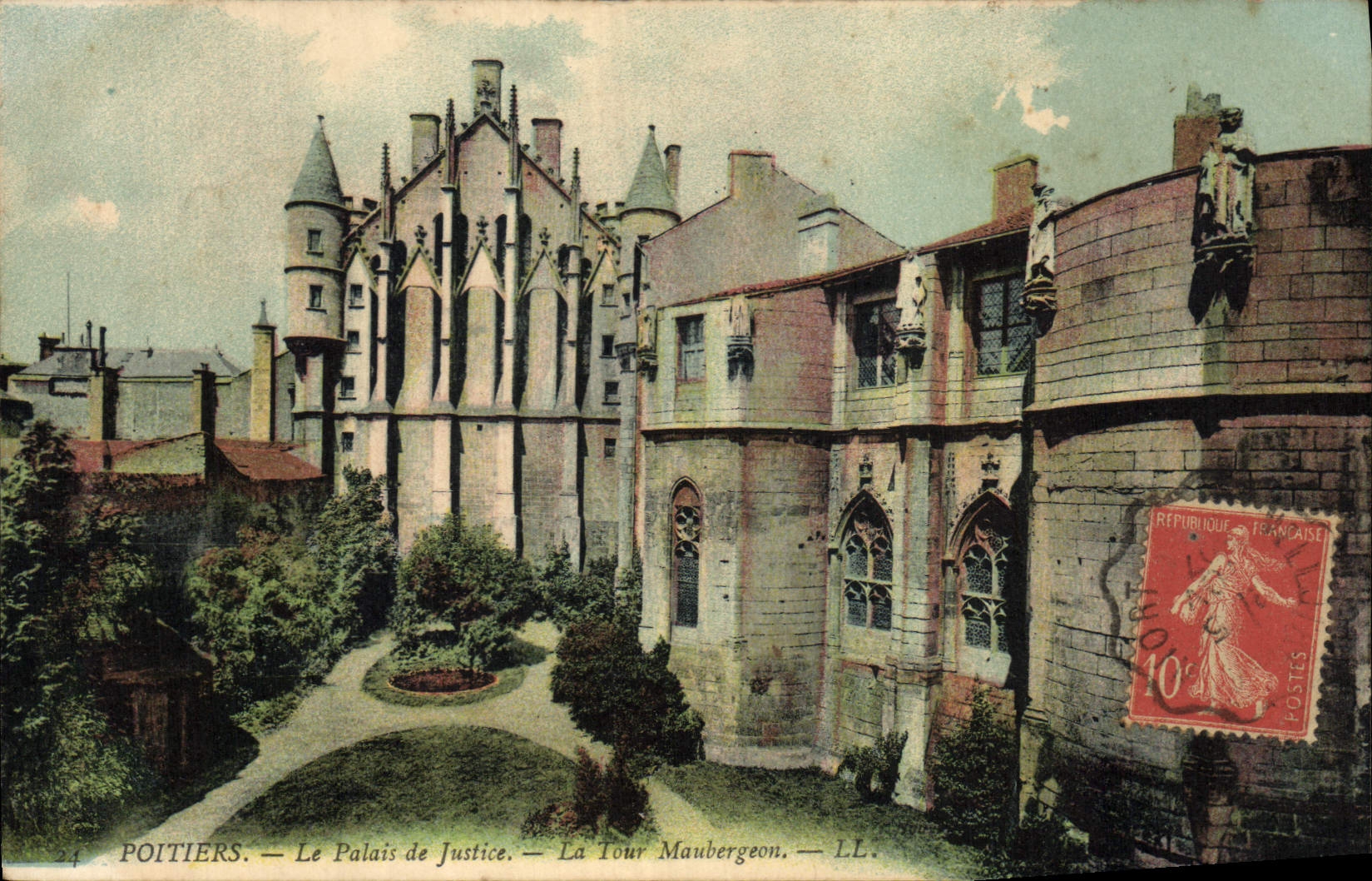 CPA Palais de Justice Poitiers La Tour Maubergeon