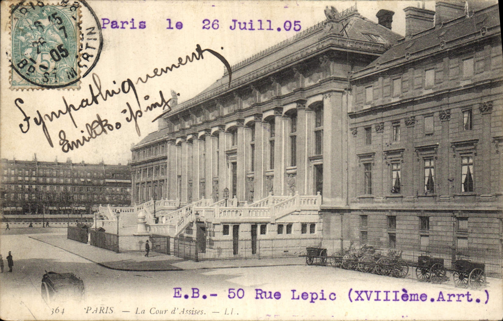 CPA Palais de Justice Paris La Cour d'Assises