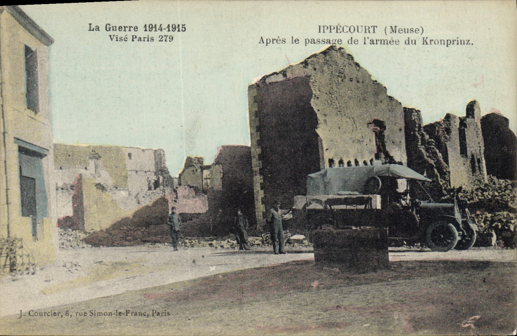 CPA Militaria Ippecourt Apres le passage de l'armee du Kronprinz