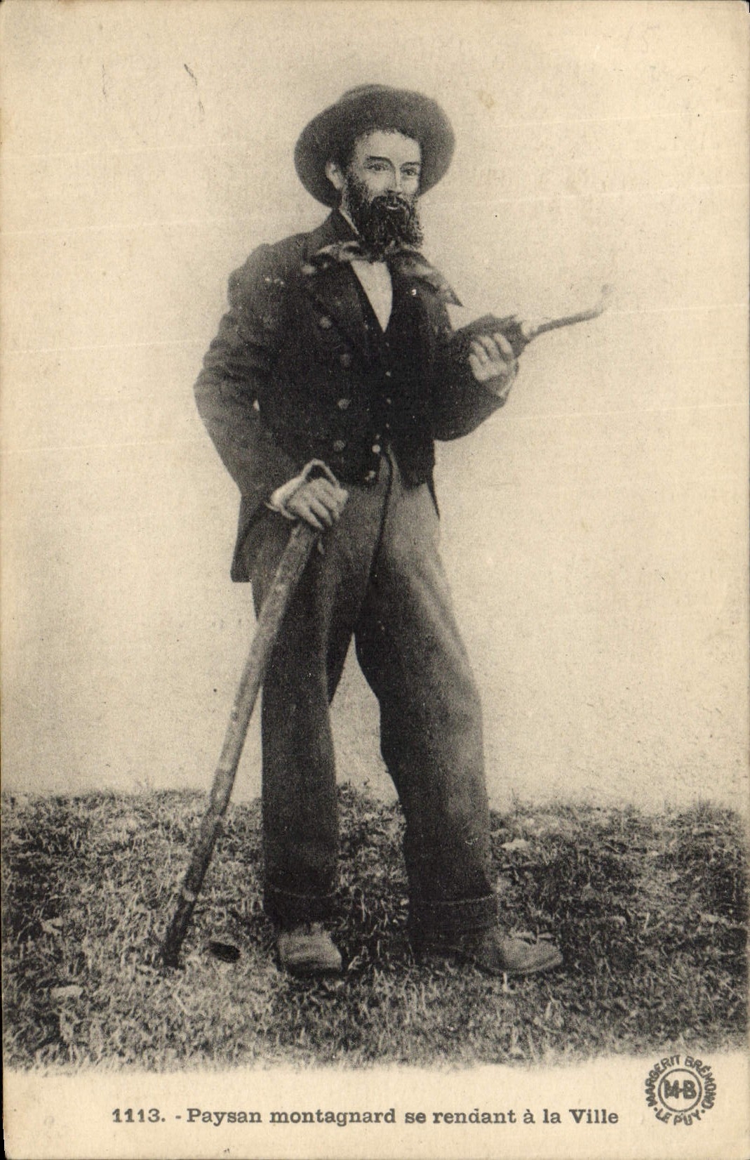 CPA Folklore Paysan montagnard se rendant a la ville