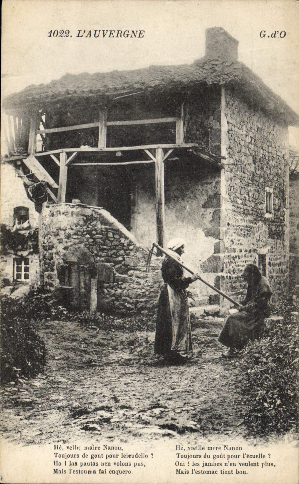 CPA Folklore Auvergne 