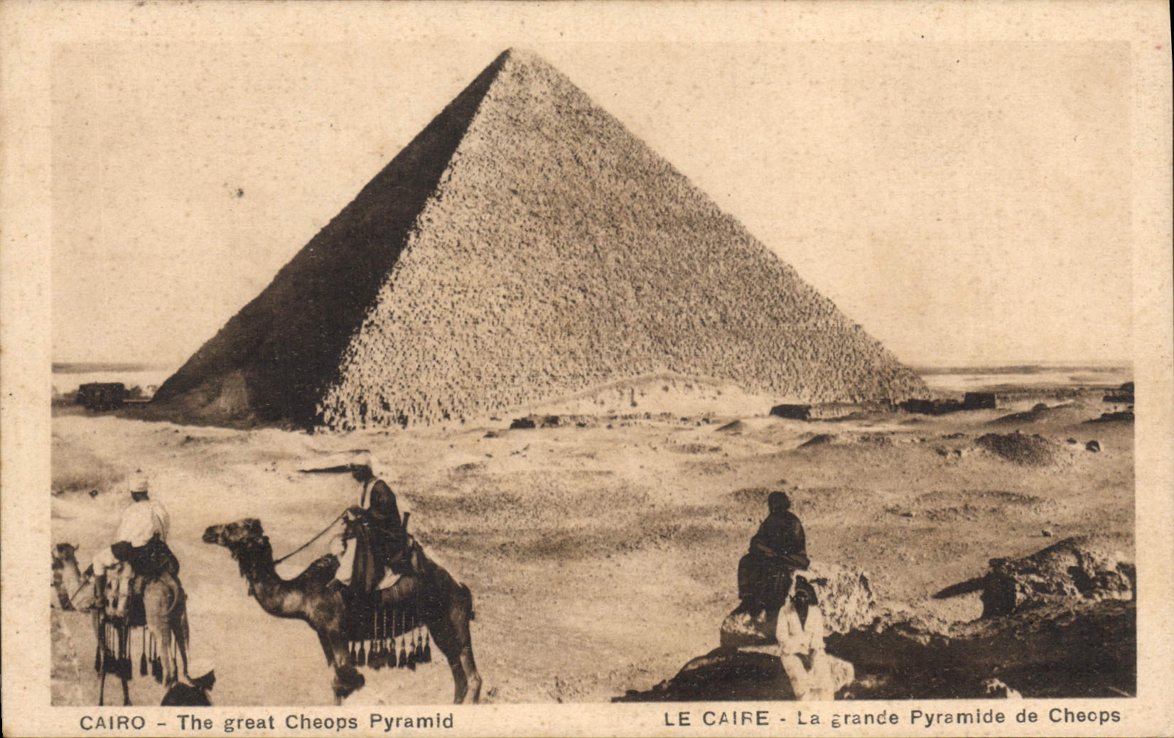 CPA Egypt Egypte Le Caire La grande pyramide de Cheops