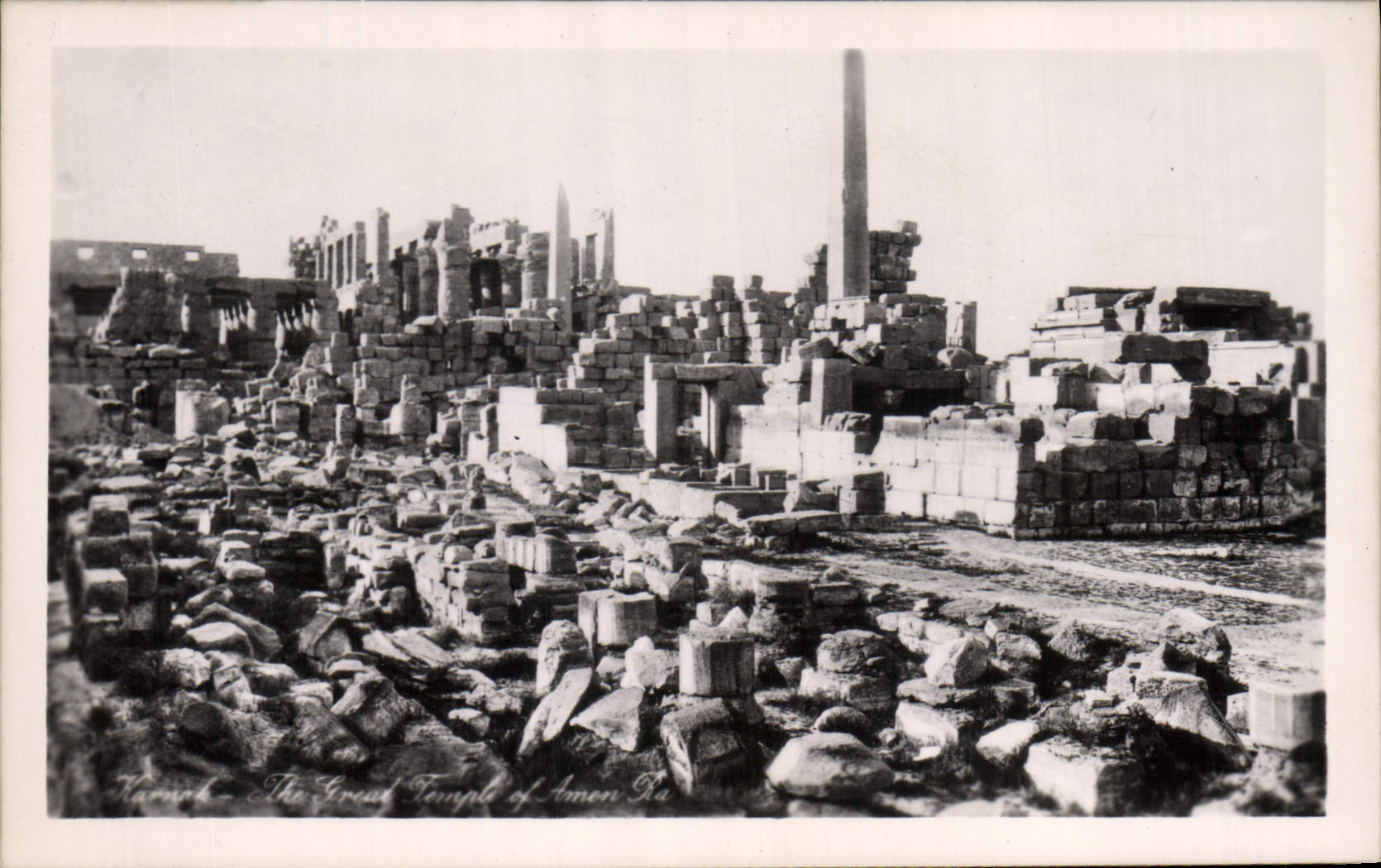 CPA Egypt Egypte Thebes Karnak