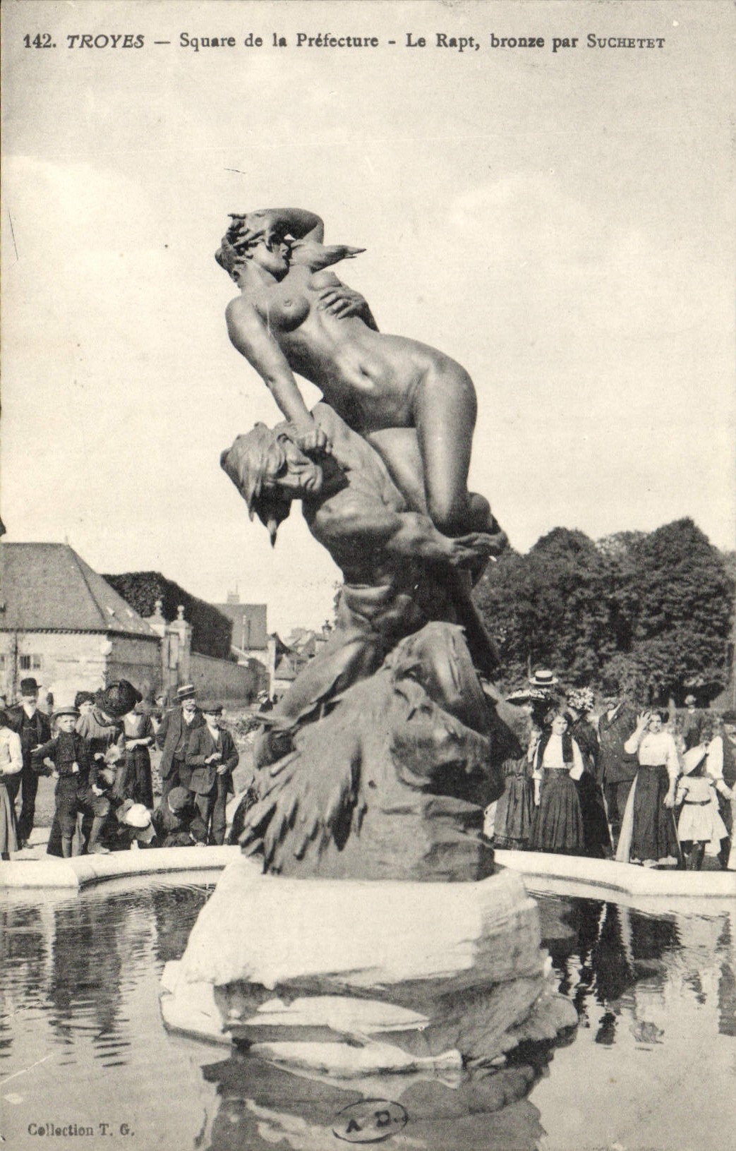CPA Prefecture Troyes Square de la Prefecture Le rapt