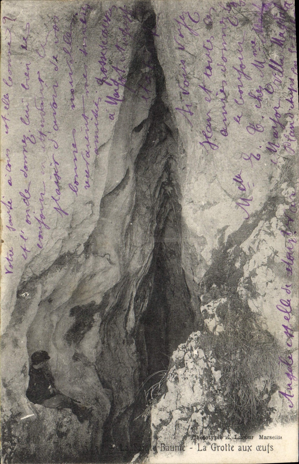 CPA Grotte Grottes La Sainte Baume La grotte aux oeufs