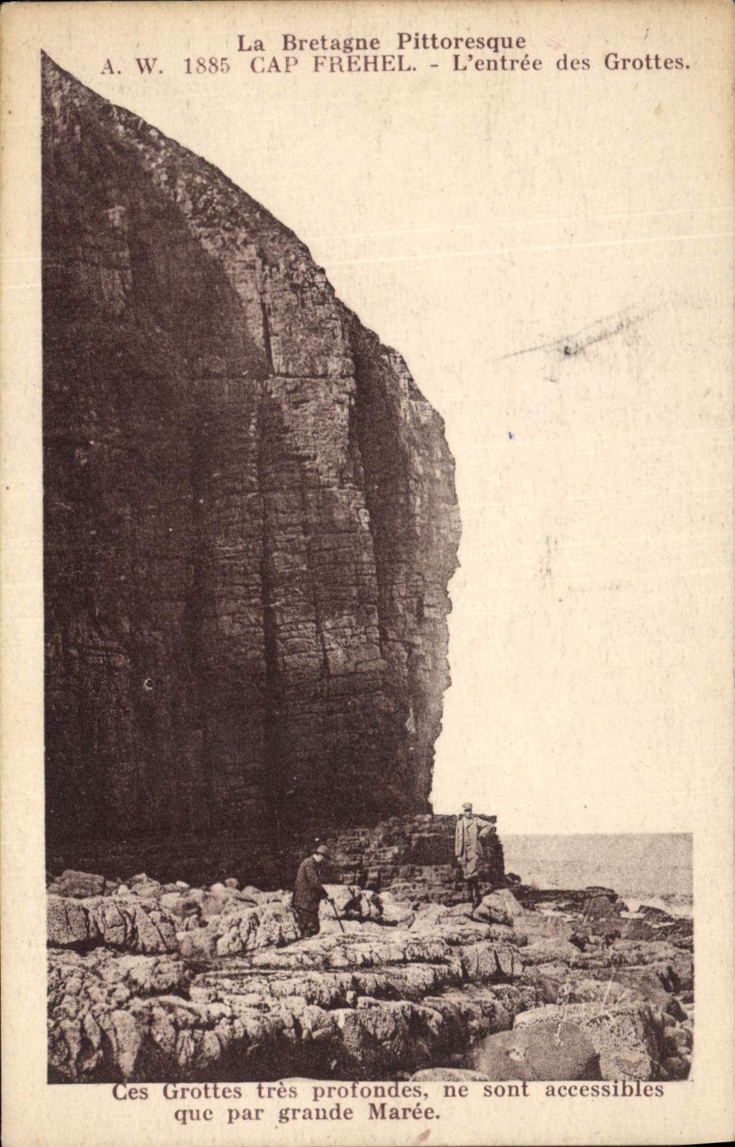 CPA Grotte Cap Frehel L'entree des Grottes