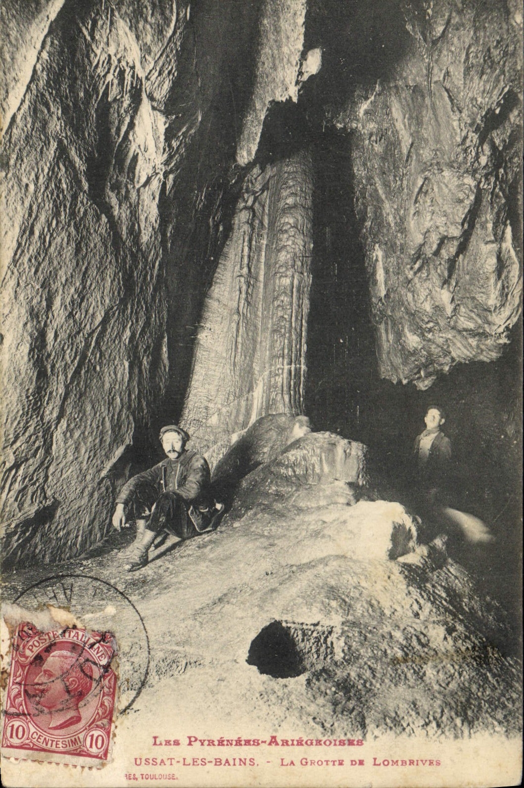 CPA Grotte de Lombrives Ussat les Bains Grottes
