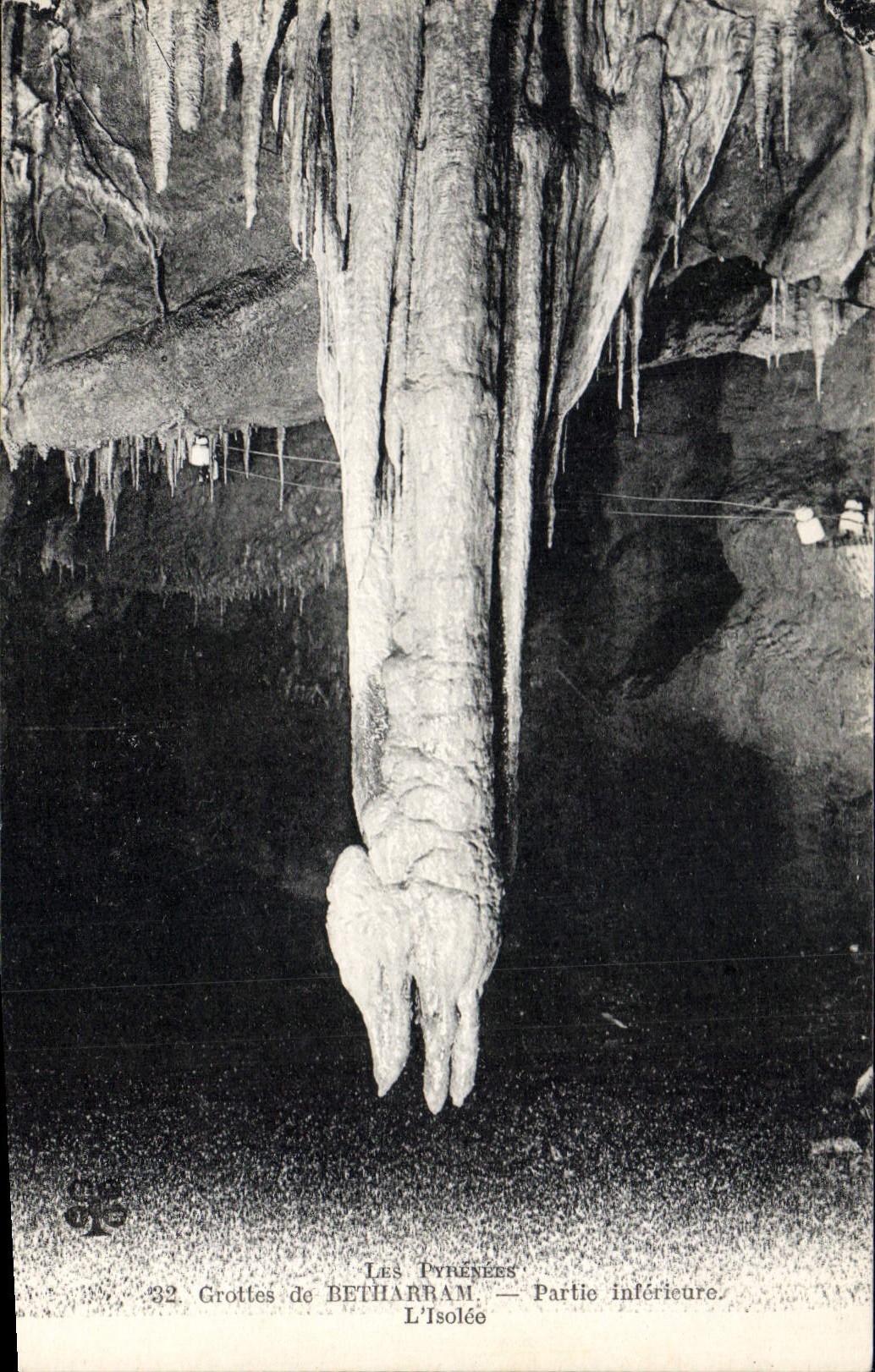 CPA Grotte Grottes de Betharram Partie inferieure L'isolee
