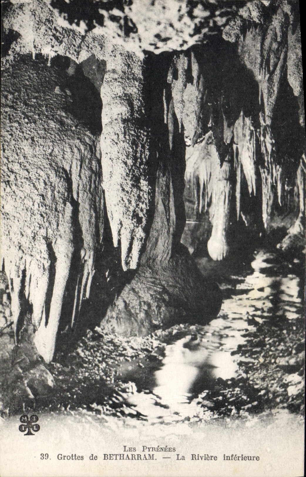 CPA Grotte Grottes de Betharram La riviere inferieure