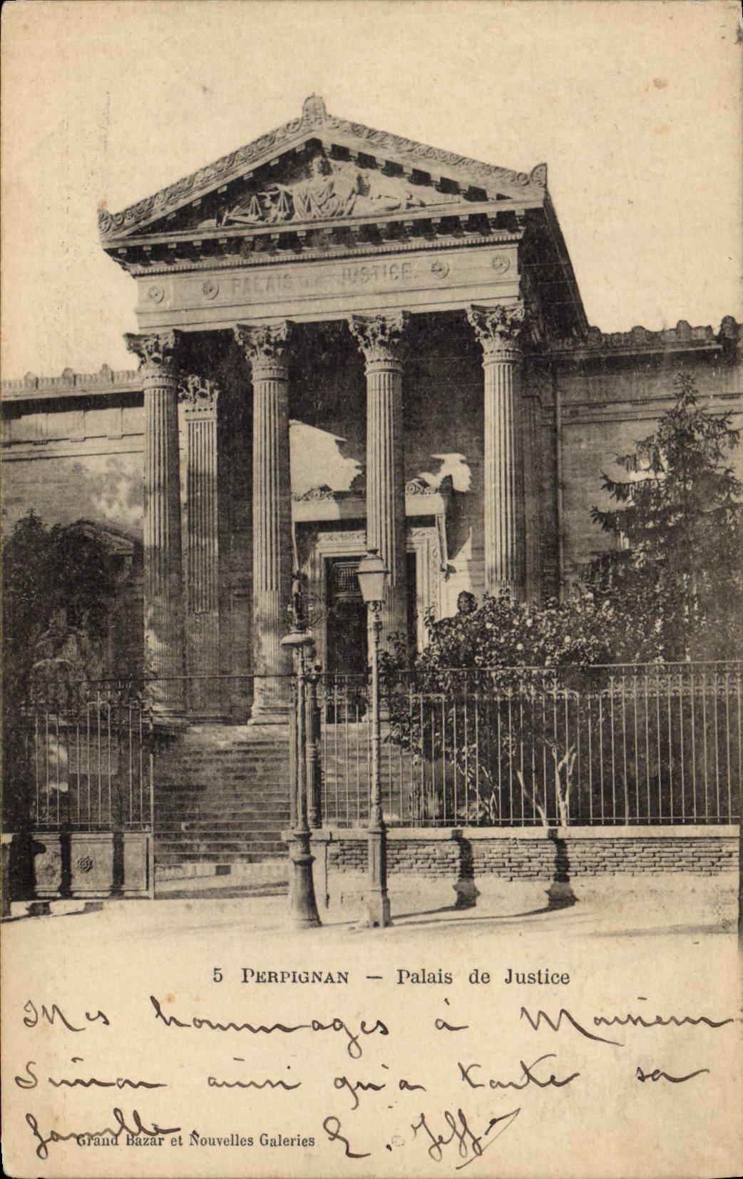 CPA Palais de Justice Perpignan