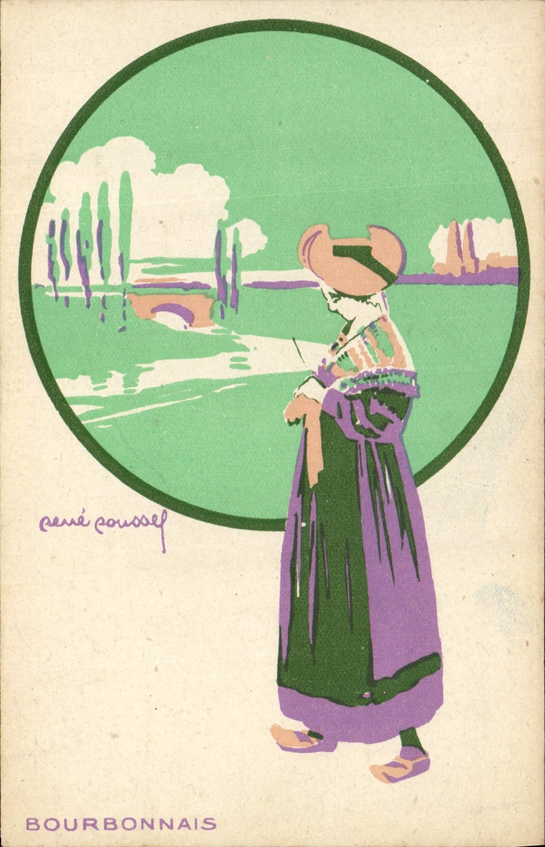 CPA Folklore Bourbonnais 