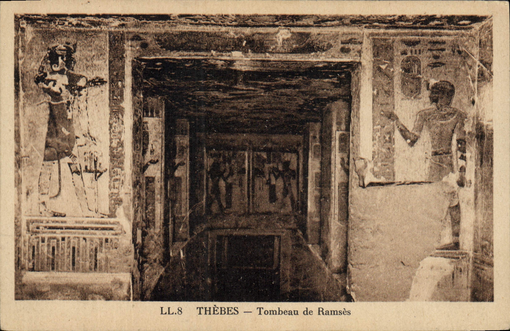 CPA Egypt Egypte Thebes Tombeau de Ramses 