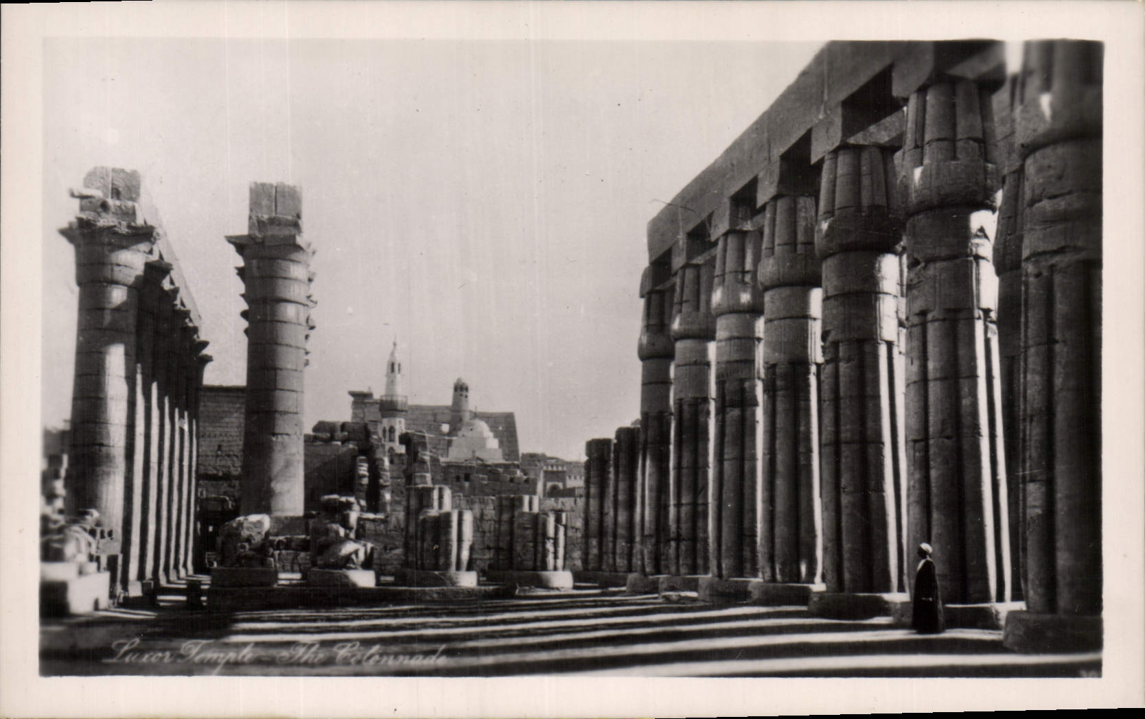 CPA Egypt Egypte Grand Temple Amon 