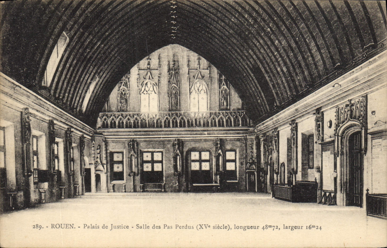 CPA Rouen Palais de Justice Salle des pas Perdus 