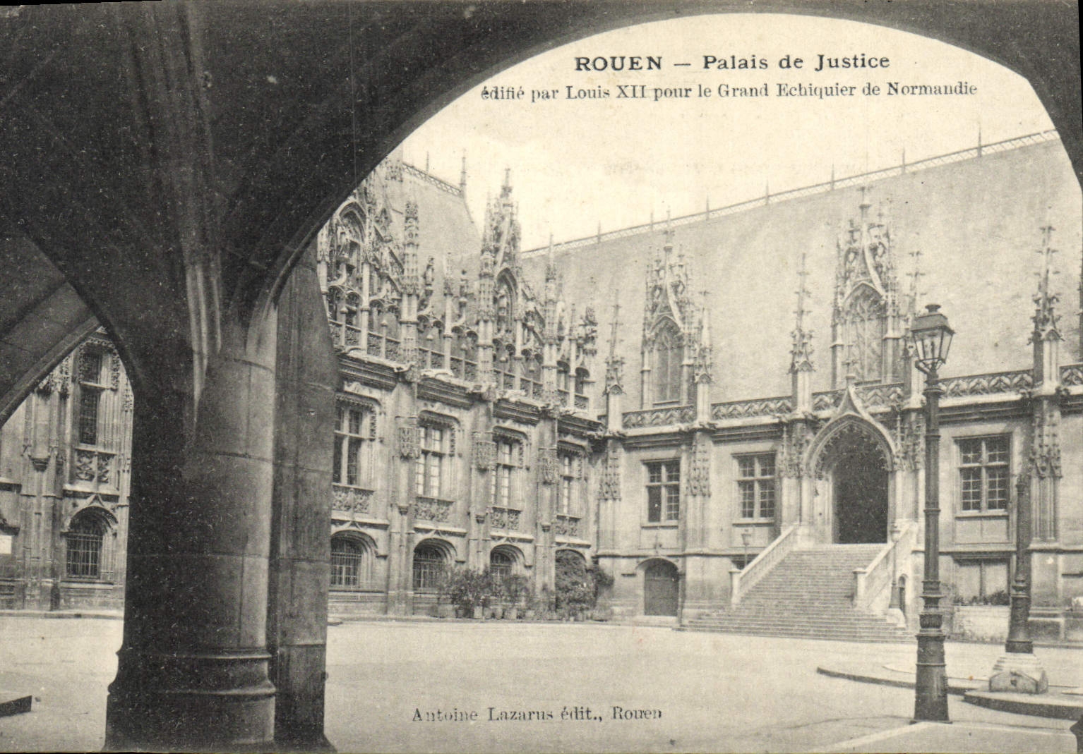 CPA Rouen Palais de Justice edifie par Louis XII 