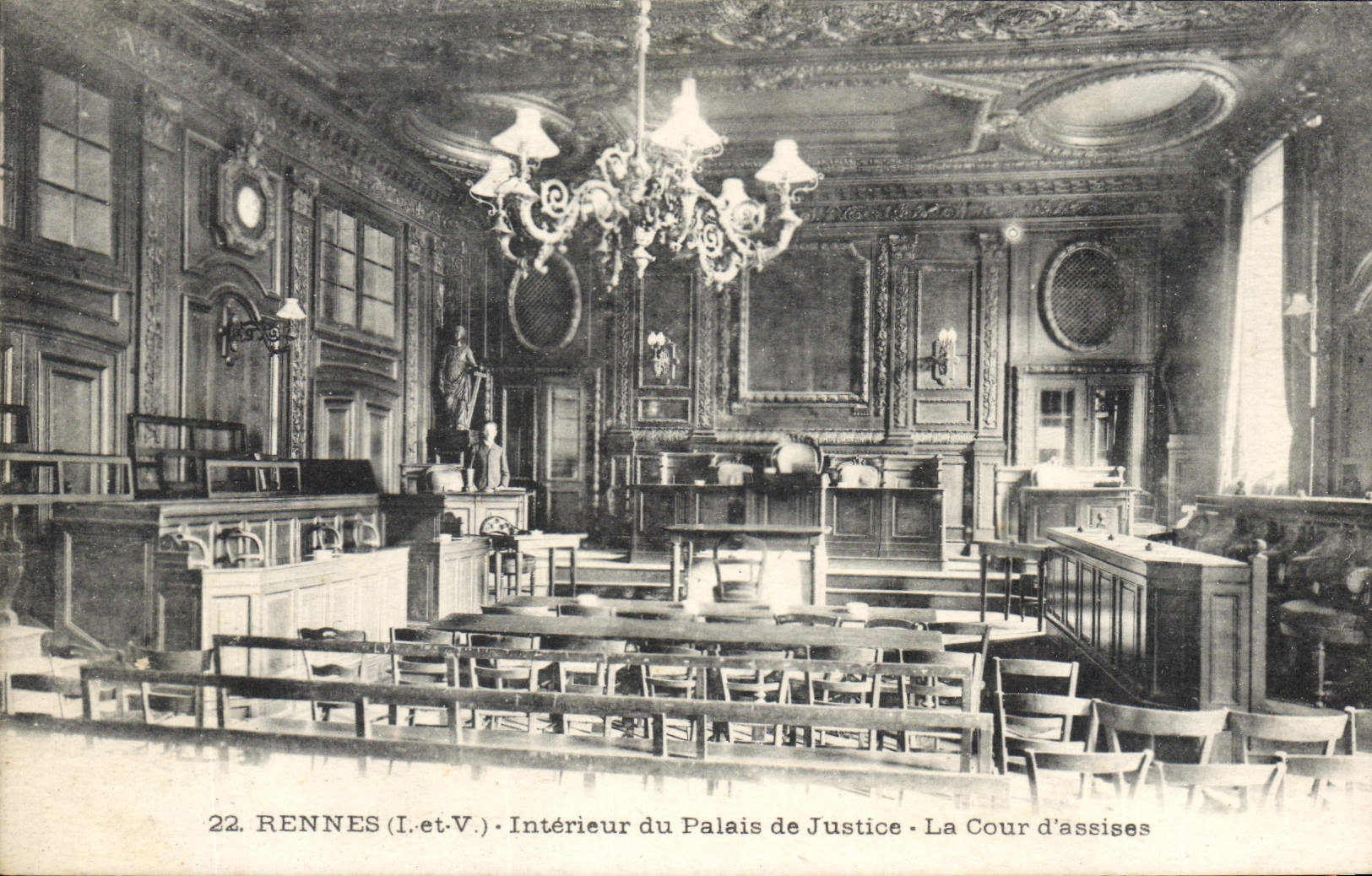 CPA Rennes Interieur de Palais de Justice la Cour D'Assises