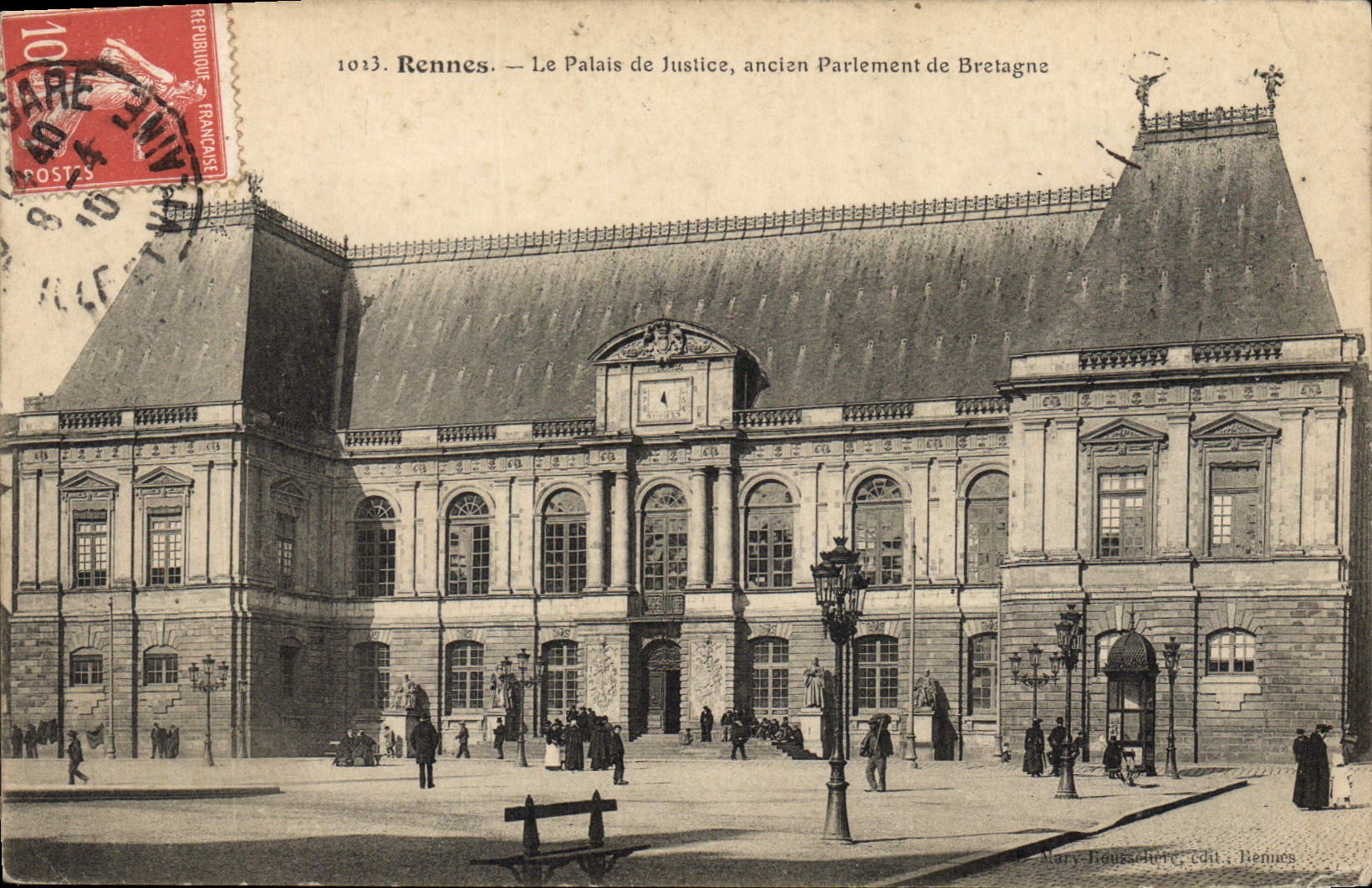 CPA Rennes Le Palais de Justice ancien Parlement de Bretagne