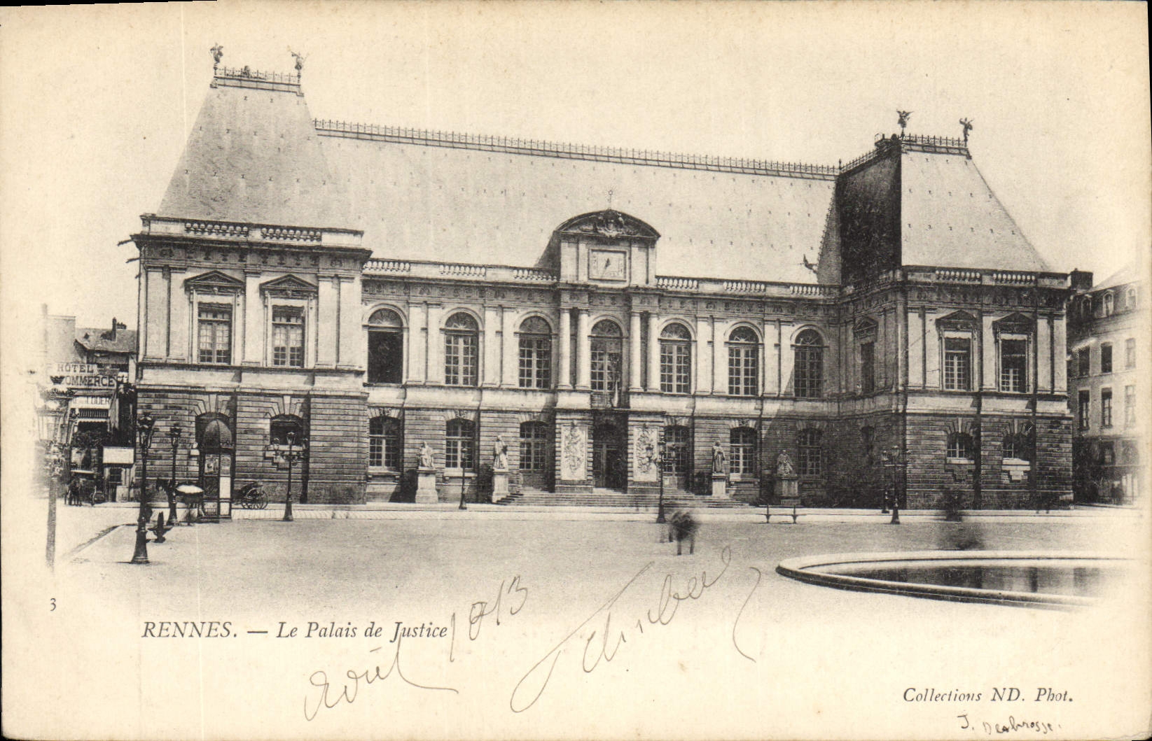 CPA Rennes Le Palais de Justice 
