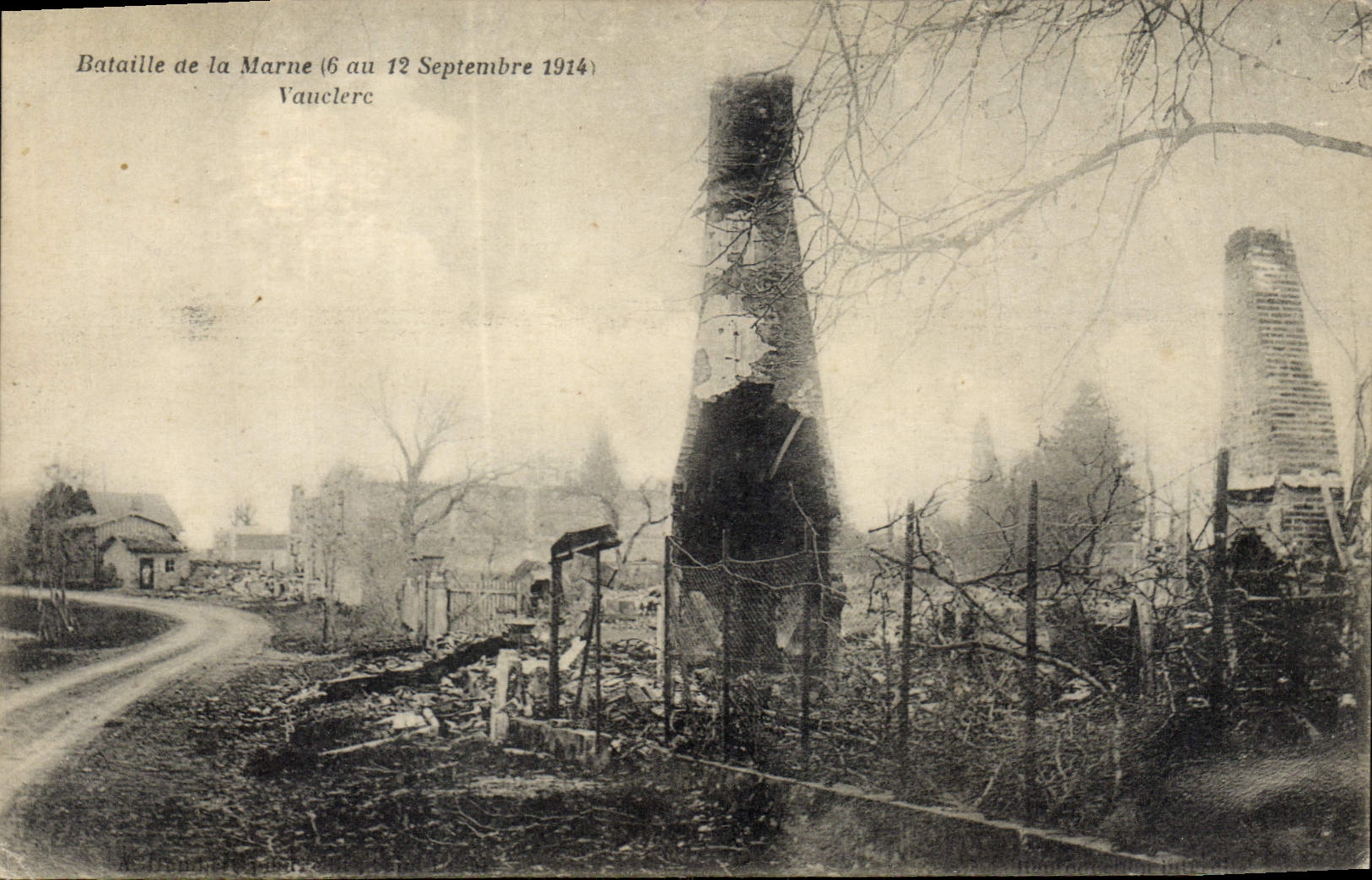 CPA Militaria Bataille de la Marne 6 au 12 Septembre 1914 Vauclerc 