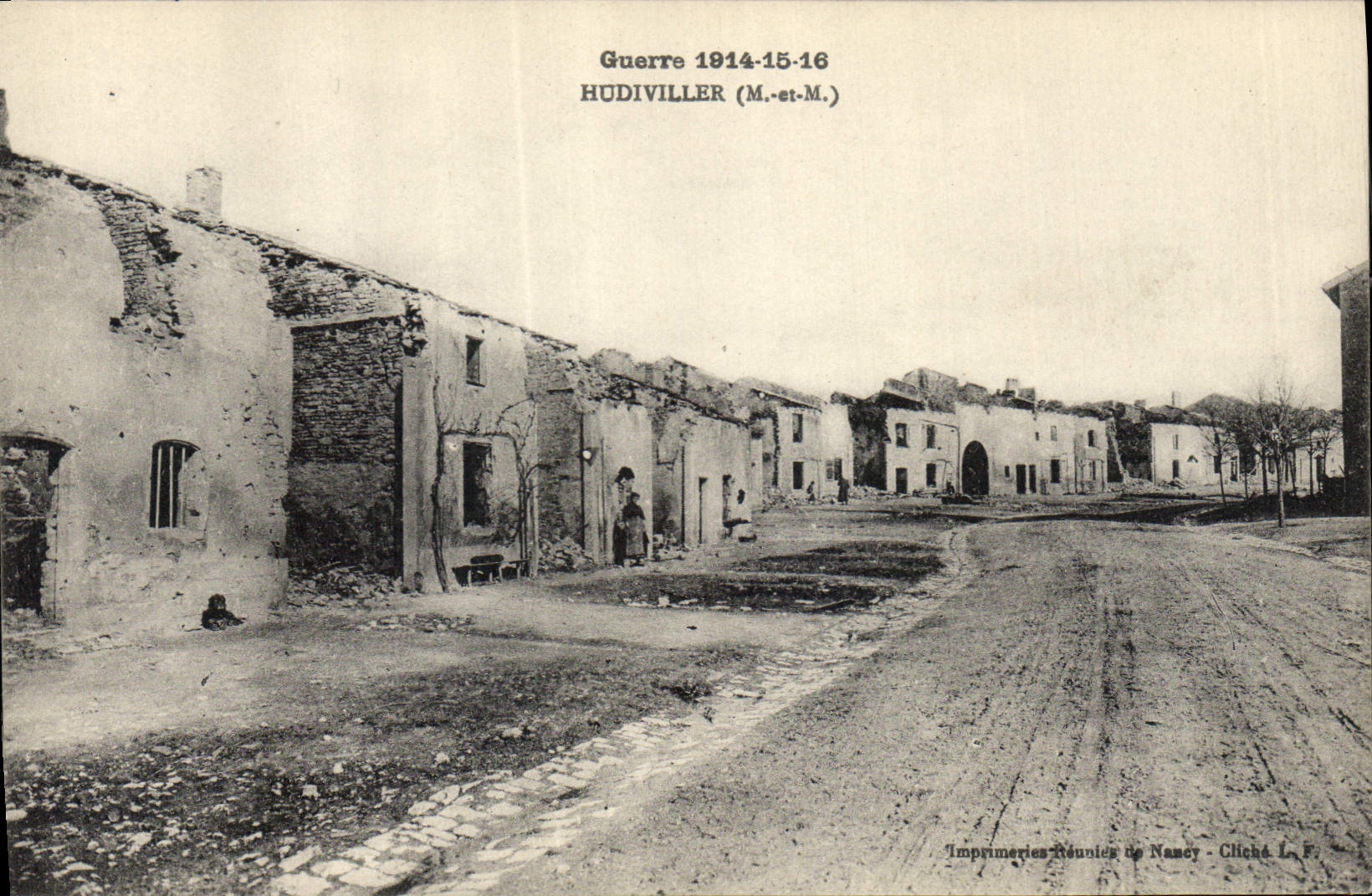 CPA Militaria Guerre 1914 15 16 Hudiviller 