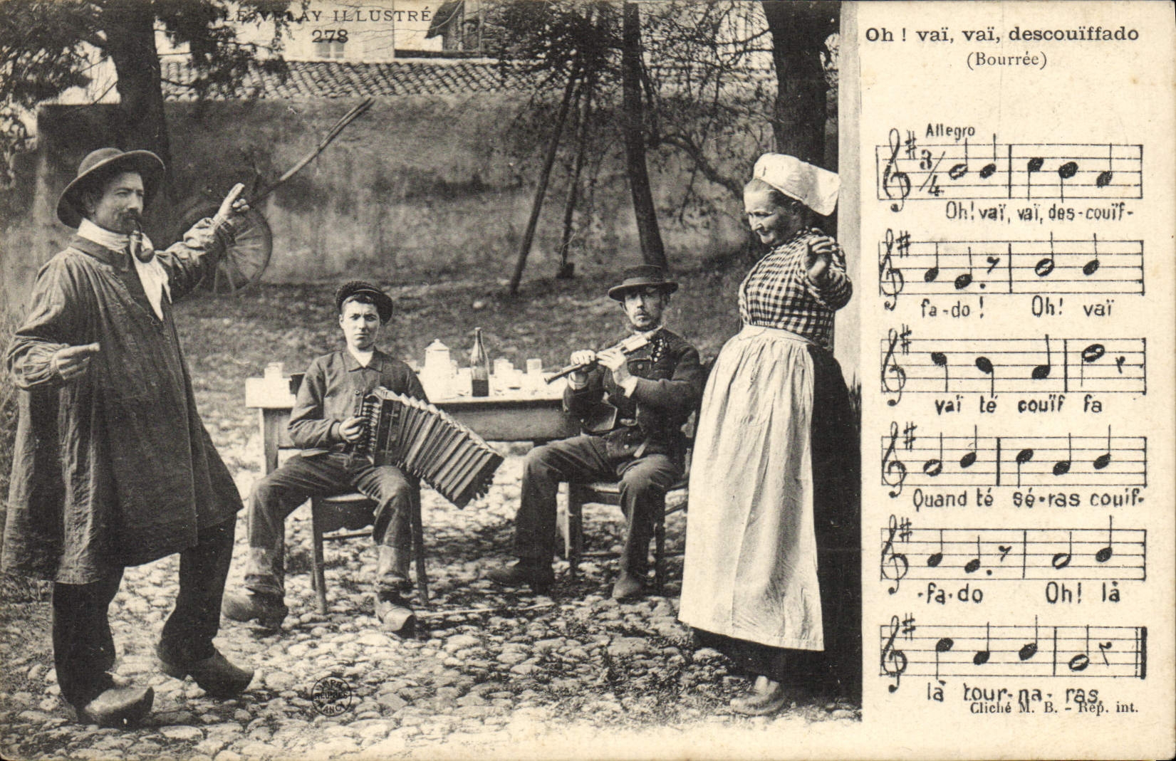 CPA Folklore Oh vai vai descouiffado 