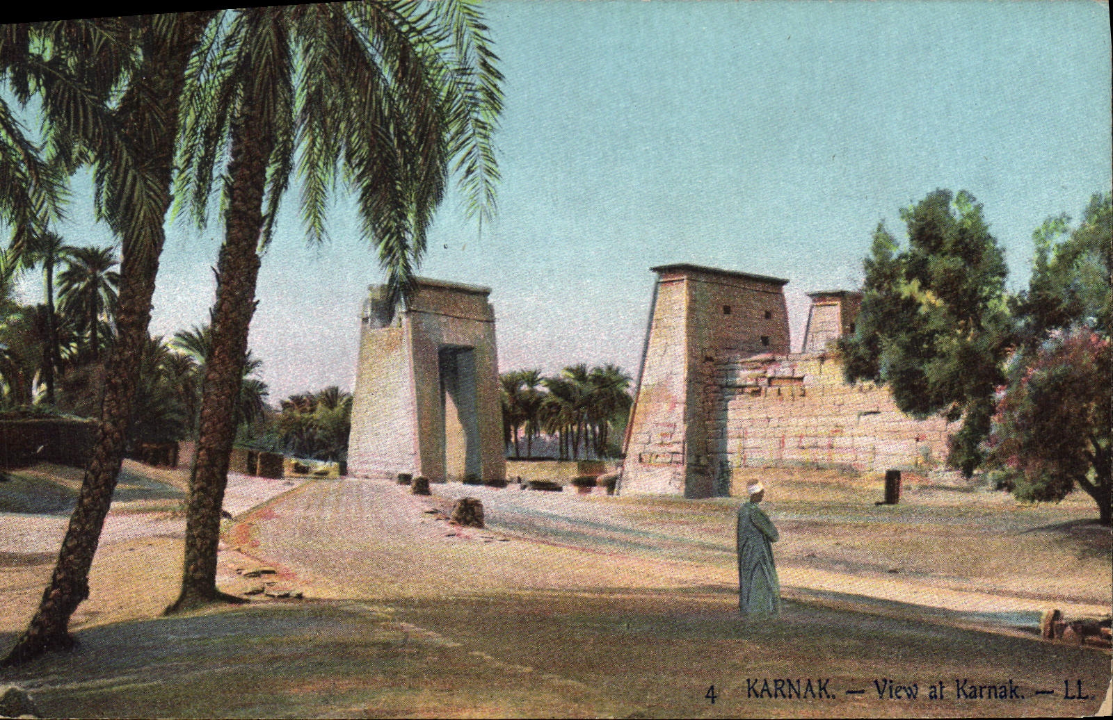 CPA Egypt Egypte Karnak Vue a Karnak