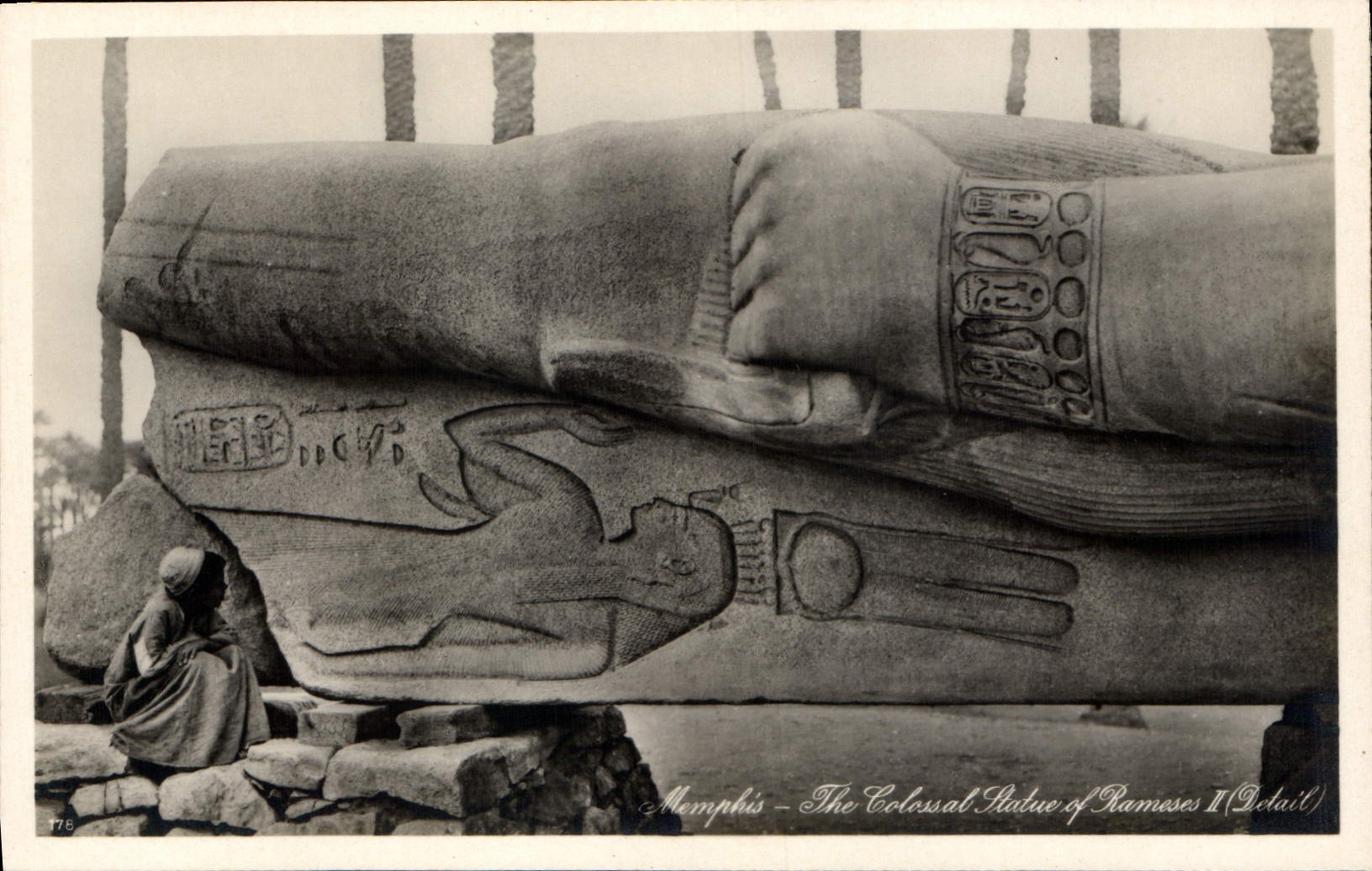 CPA Egypt Egypte Memphis The Colossal Statue of Ramses II