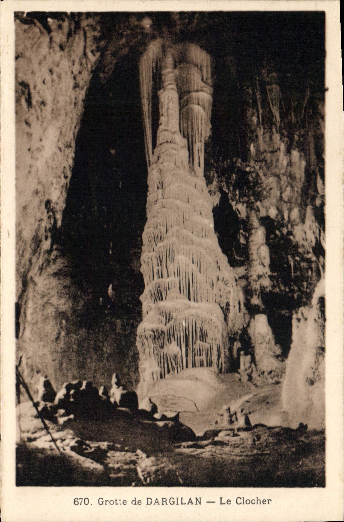 CPA Grotte de Dargilan le Clocher 
