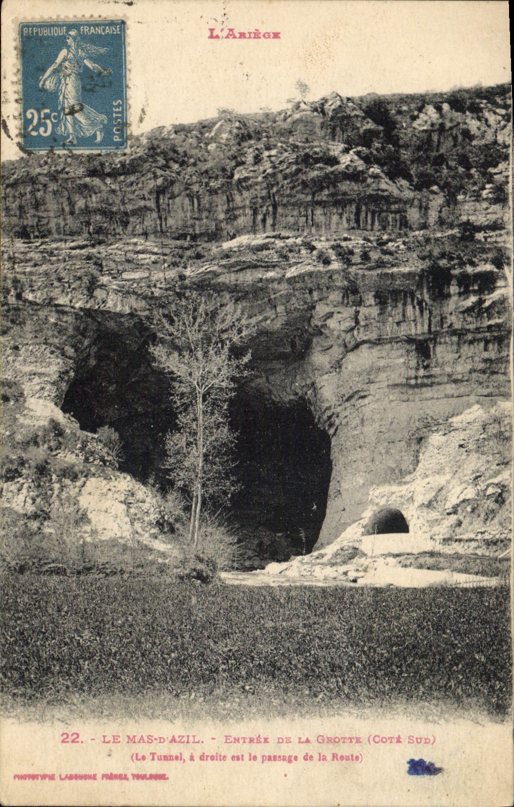 CPA Le mas d'Azil entree de la grotte cote Sud