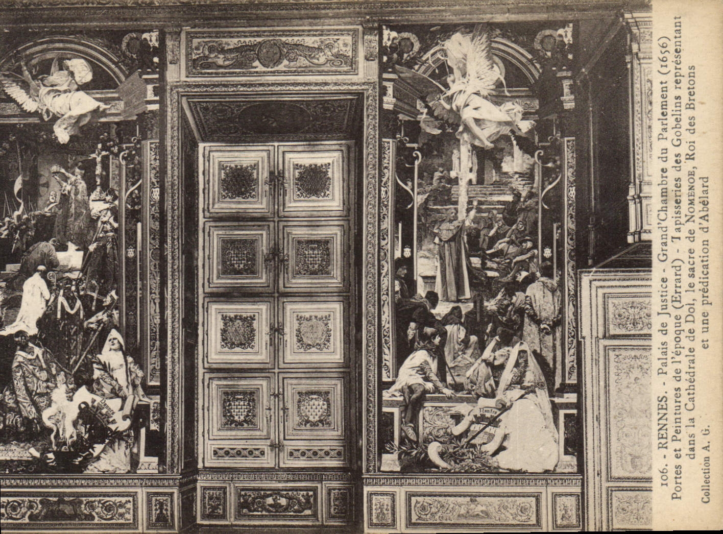 CPA Rennes Palais de Justice grand chambre du parlement 1656 