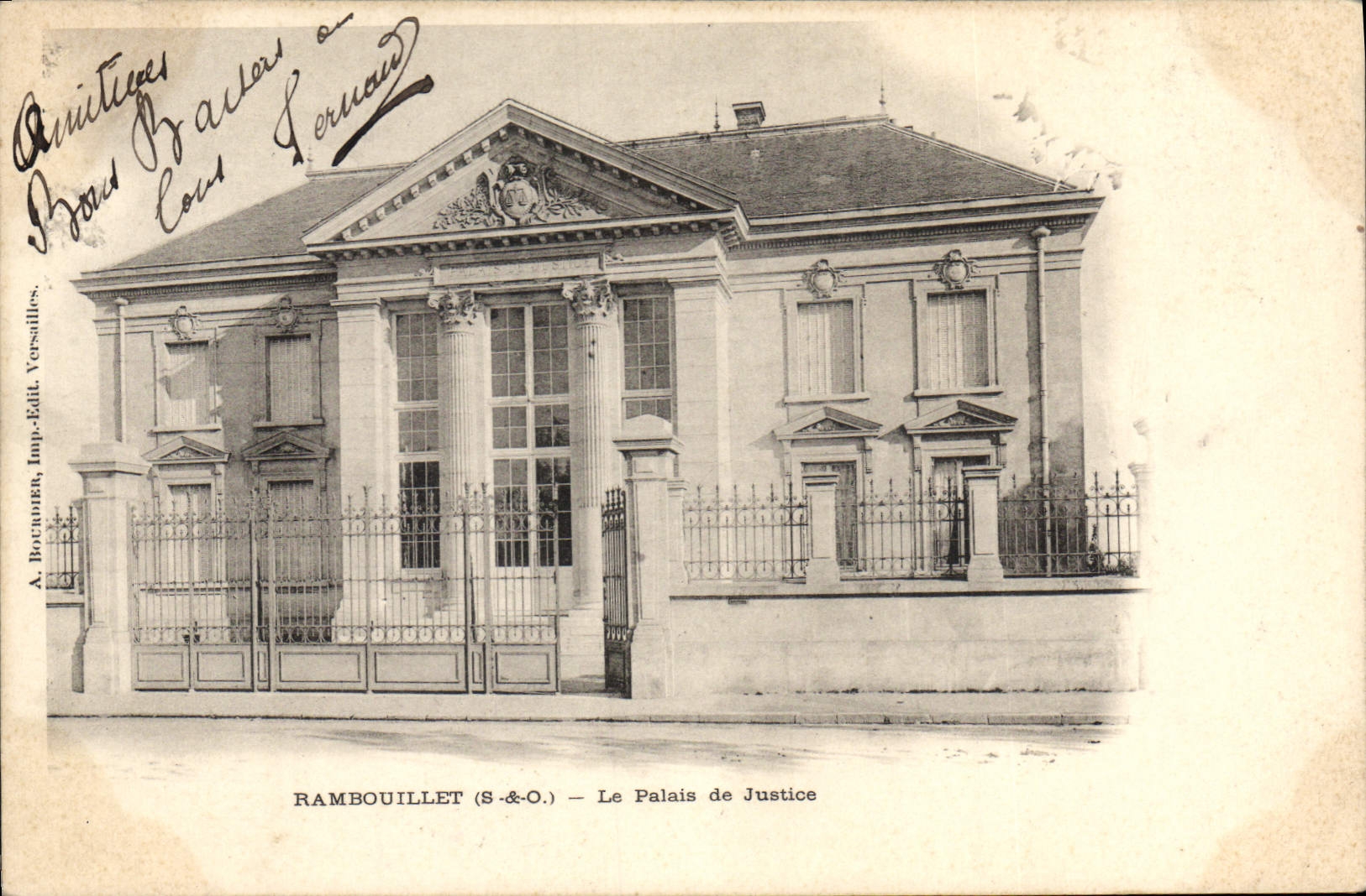 CPA Rambouillet le Palais de Justice 