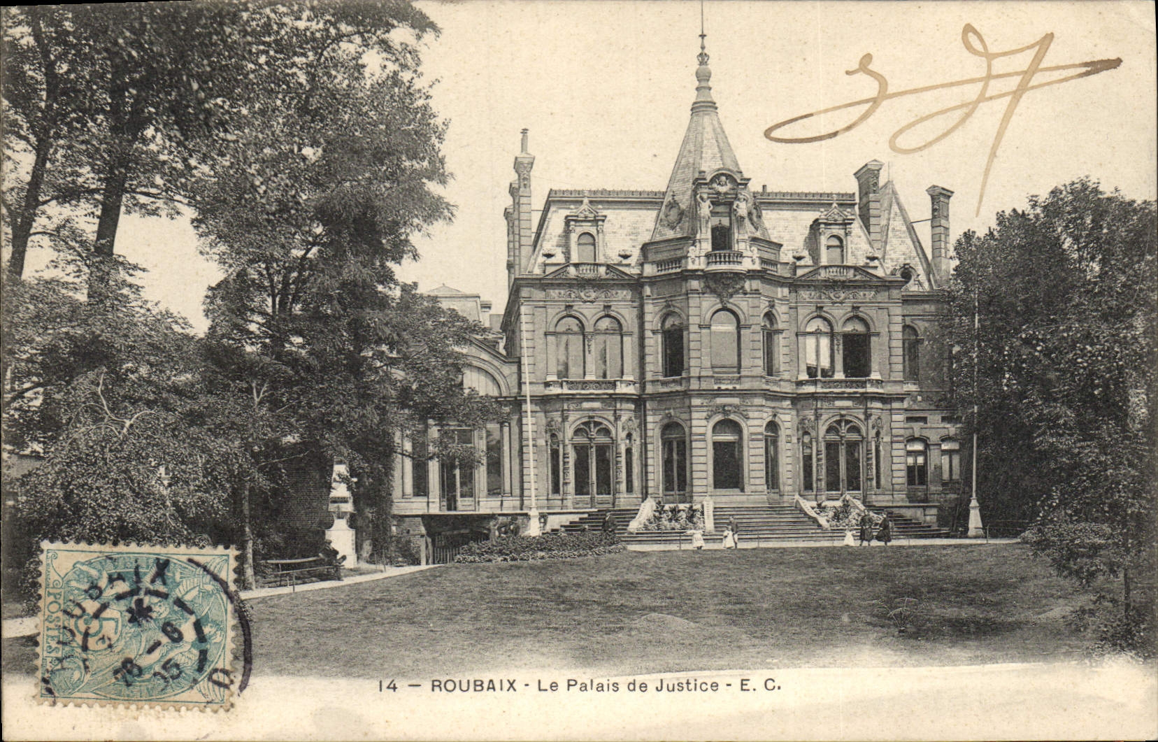 CPA Roubaix le Palais de Justice 