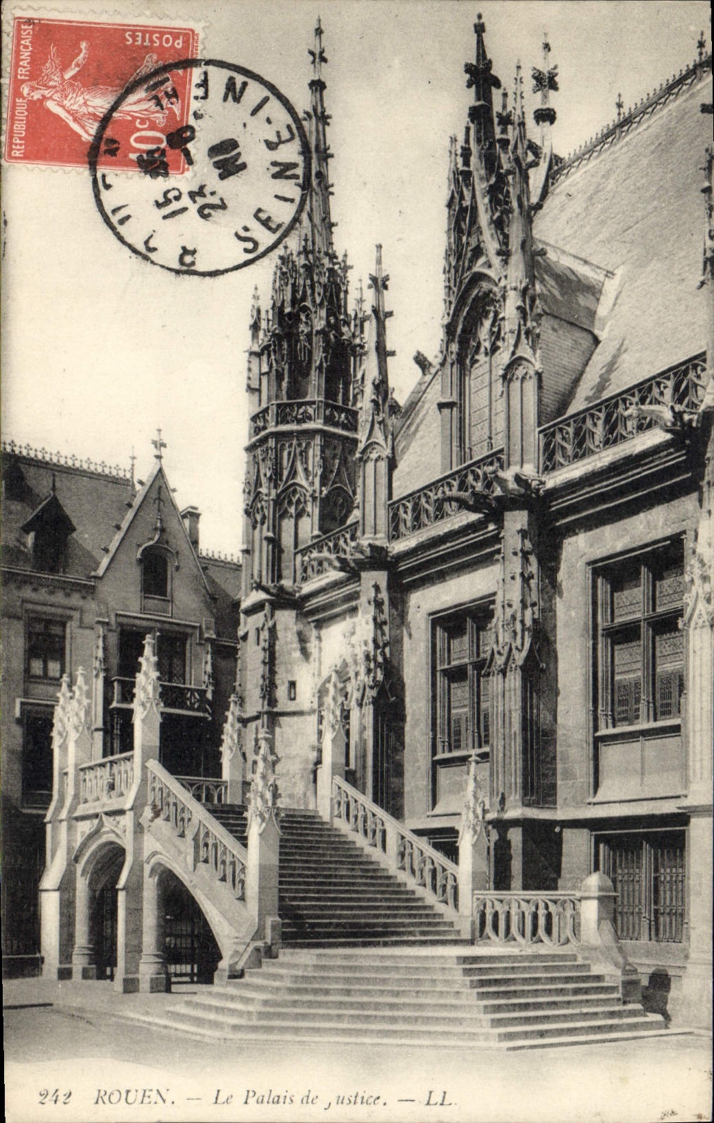 CPA Rouen le Palais de Justice 