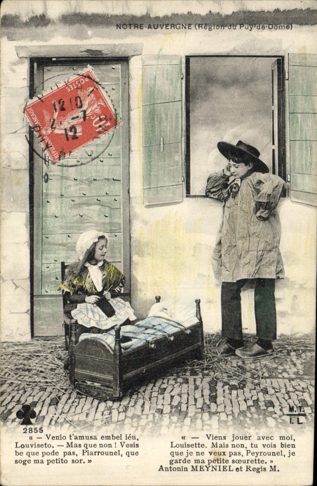 CPA Folklore Notre Auvergne region du Puy de Dome