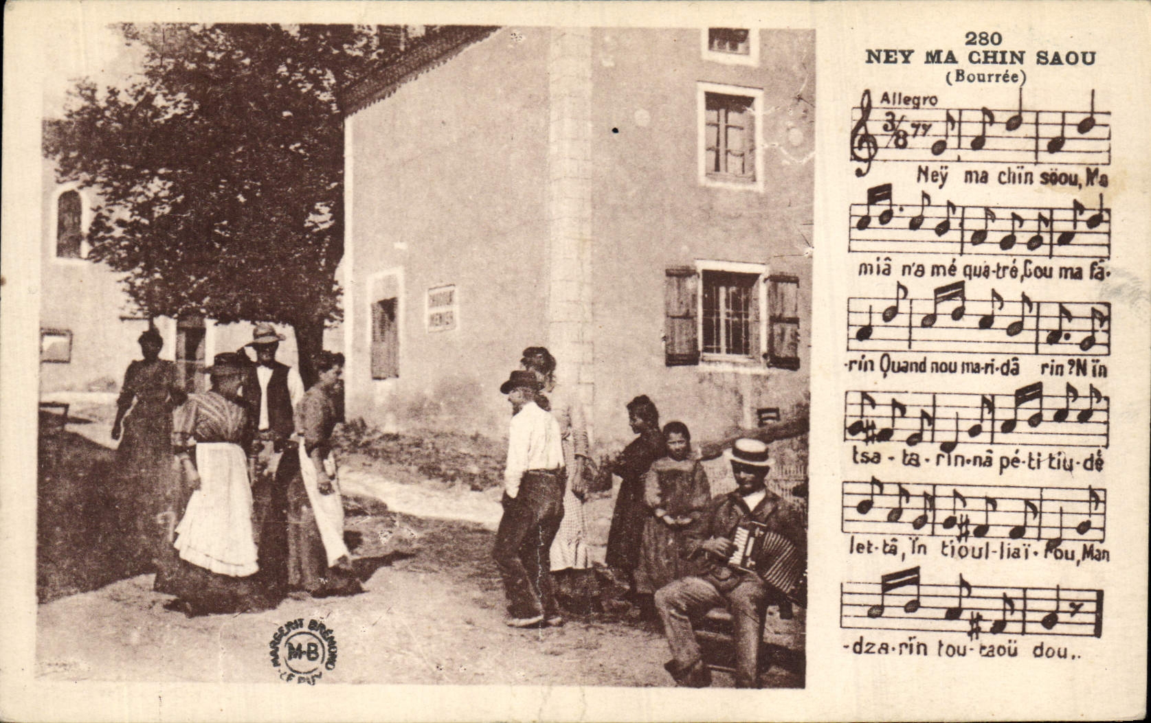 CPA Folklore Ney ma Chin Saou Bourree 