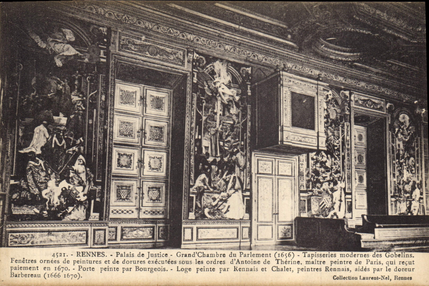 CPA Rennes Palais de justice grand chambre du parlement 1656 