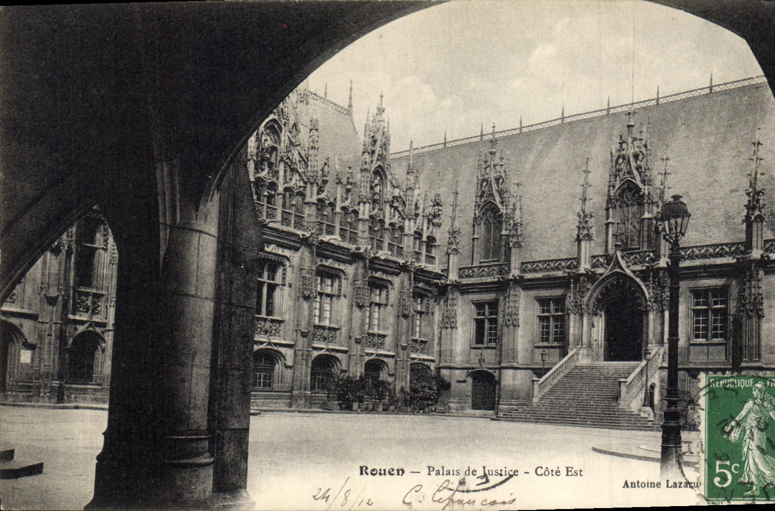 CPA Rouen palais de justice cote Est 