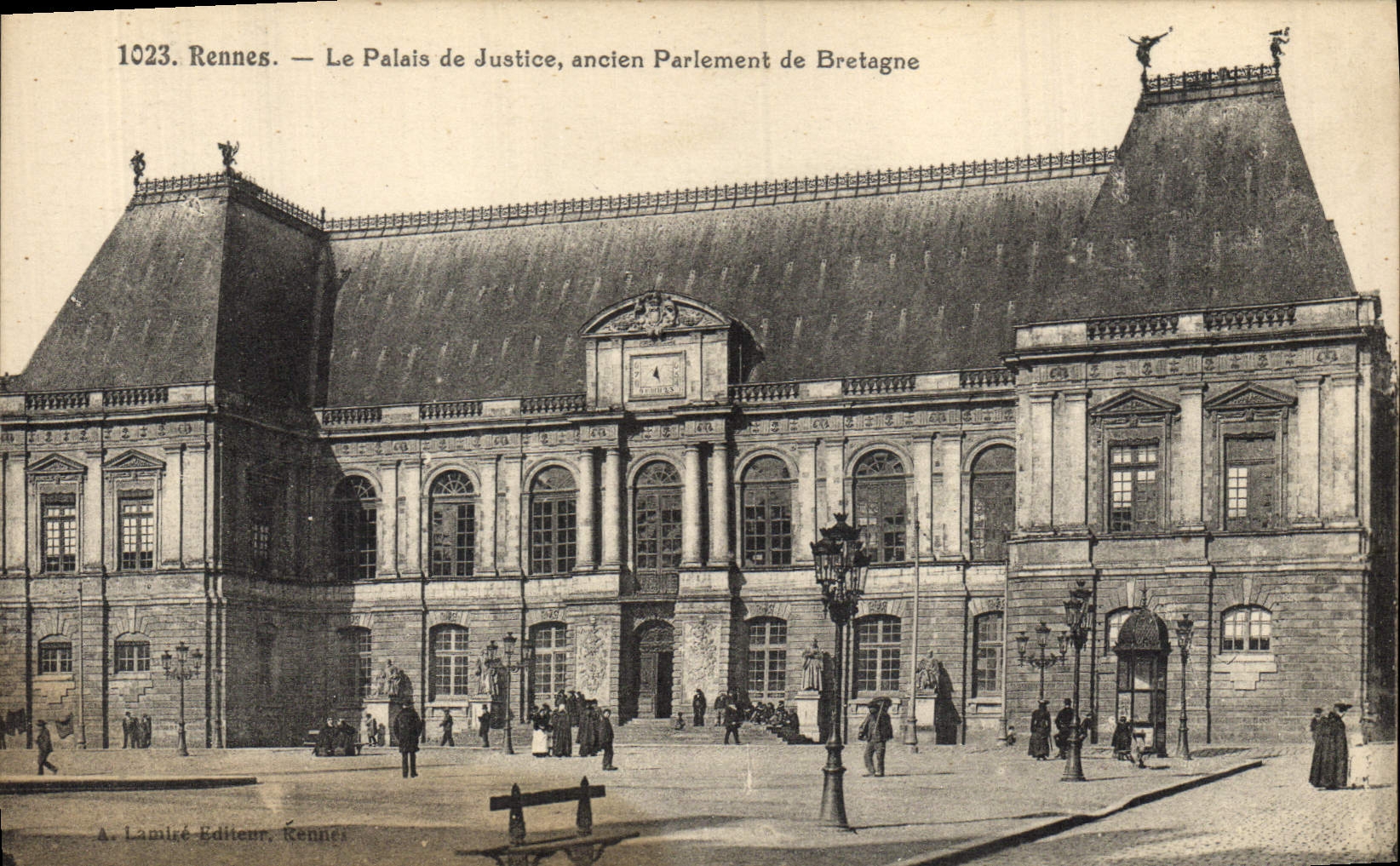 CPA Rennes le palais de justice ancien parlement Bretagne