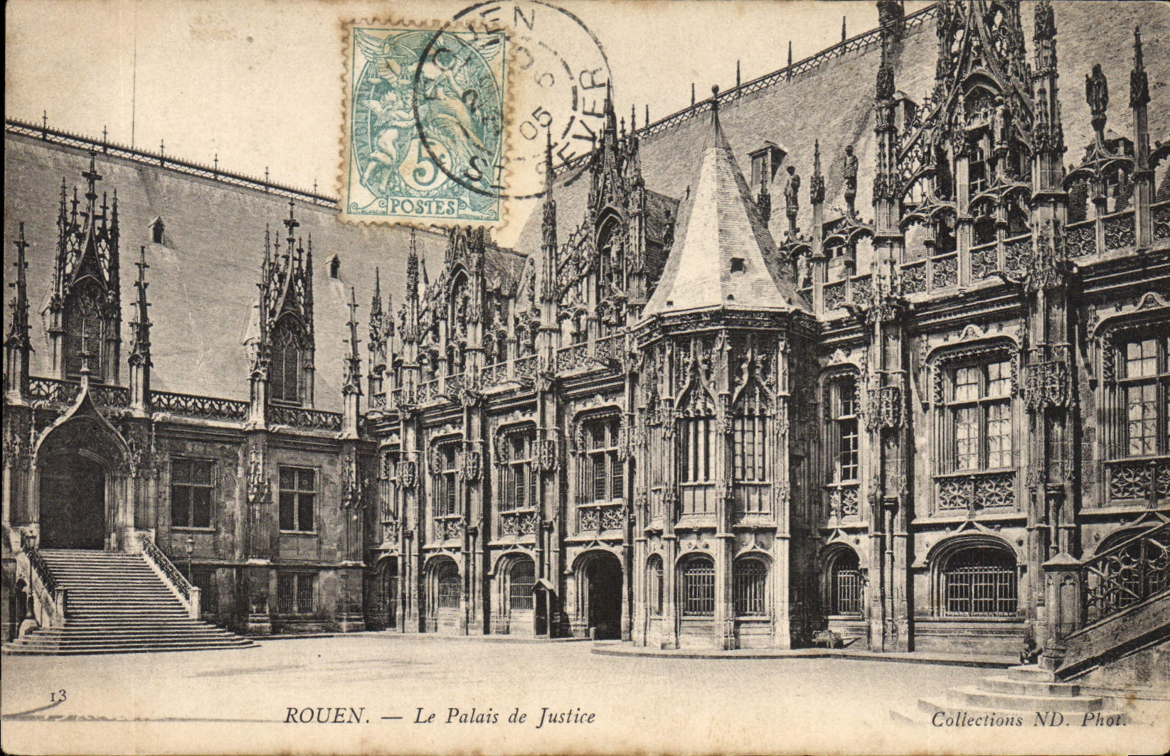 CPA Rouen le Palais de Justice 