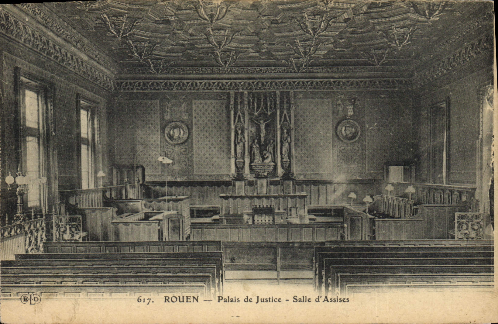 CPA Rouen le Palais de Justice Salle d'assises 