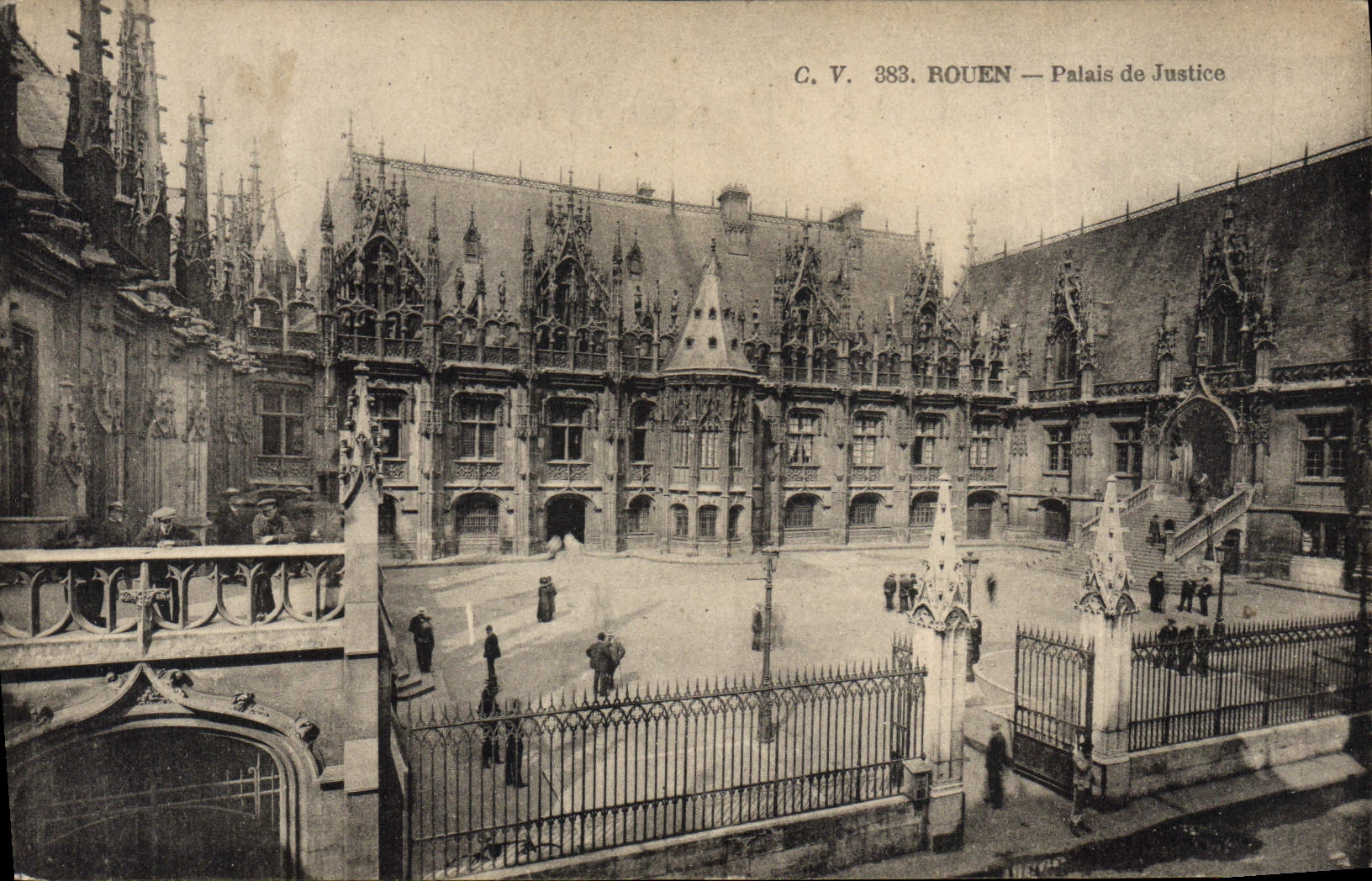 CPA Rouen le Palais de Justice 