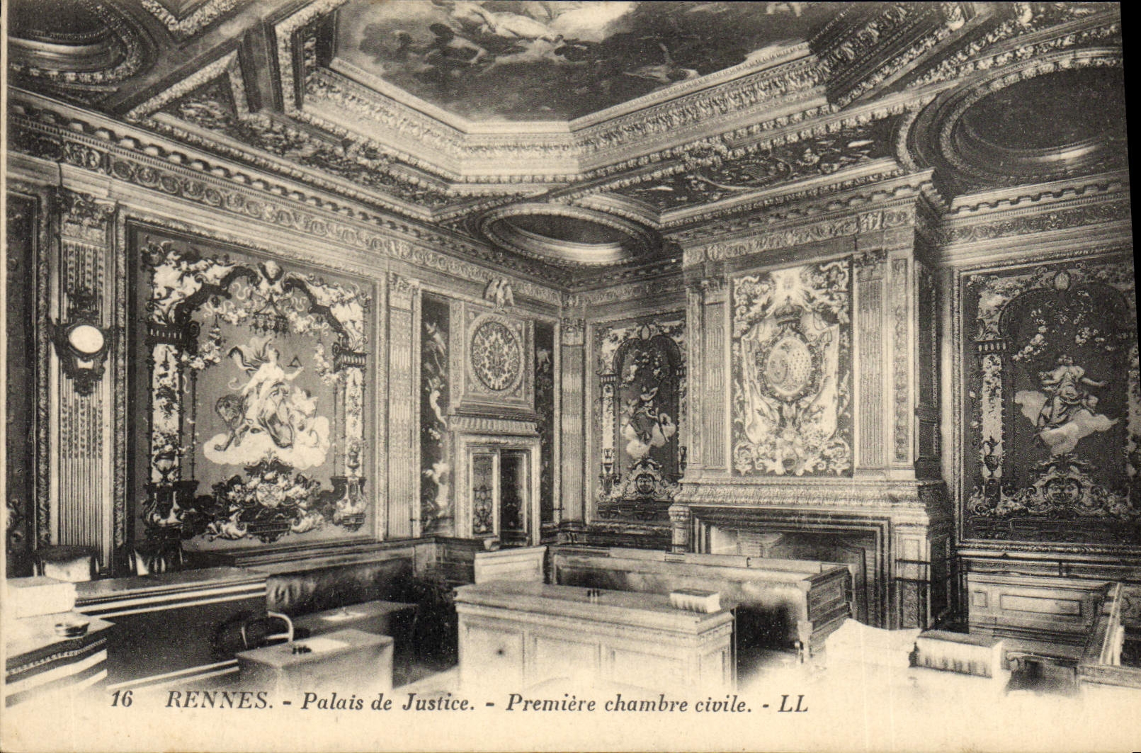 CPA Rennes le Palais de Justice premiere chambre civile 