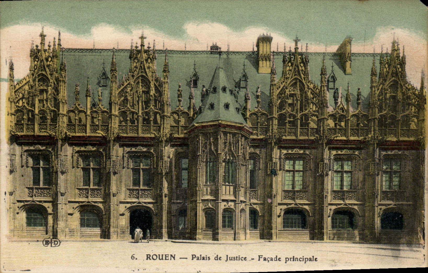 CPA Rouen le Palais de Justice facade principale 