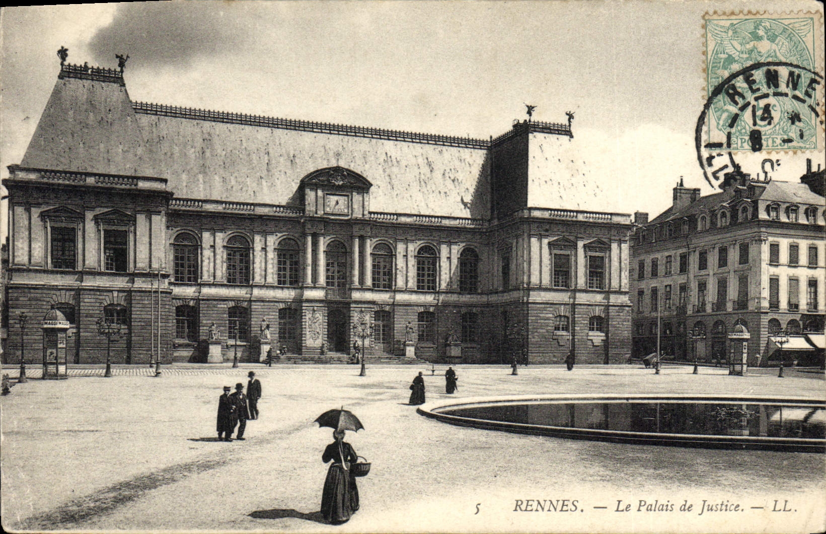 CPA Rennes le Palais de Justice 