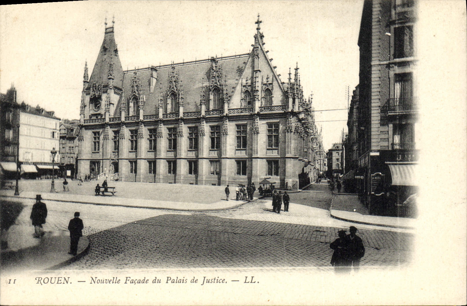 CPA Rouen nouvelle facade du Palais de Justice 