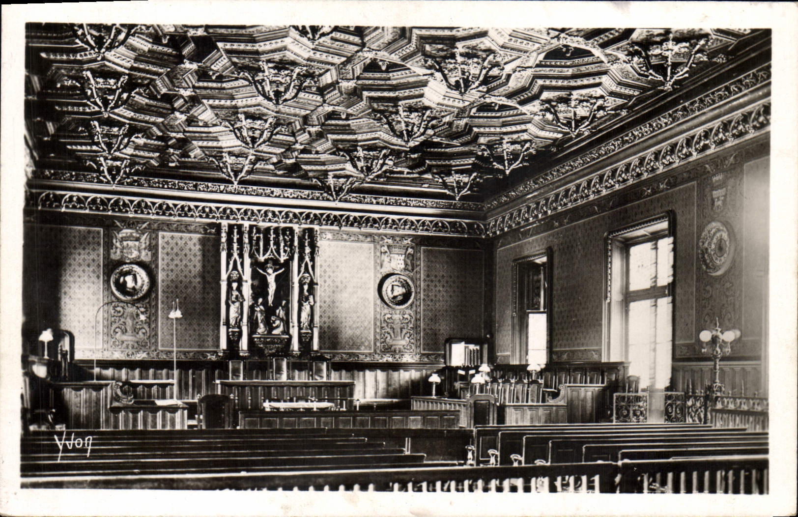 CPA Rouen Seiue interieure Palais de Justice salle des Sances du parlement 