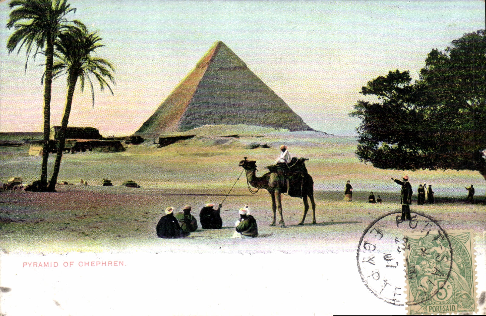 CPA Egypt Egypte Cairo Pyramid of Chephren