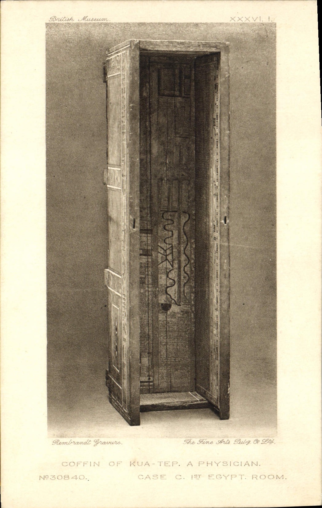 CPA Egypt Egypte Coffin Egypt 