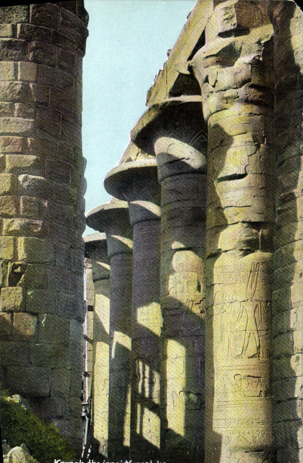 CPA Egypt Egypte Karnak The temple 
