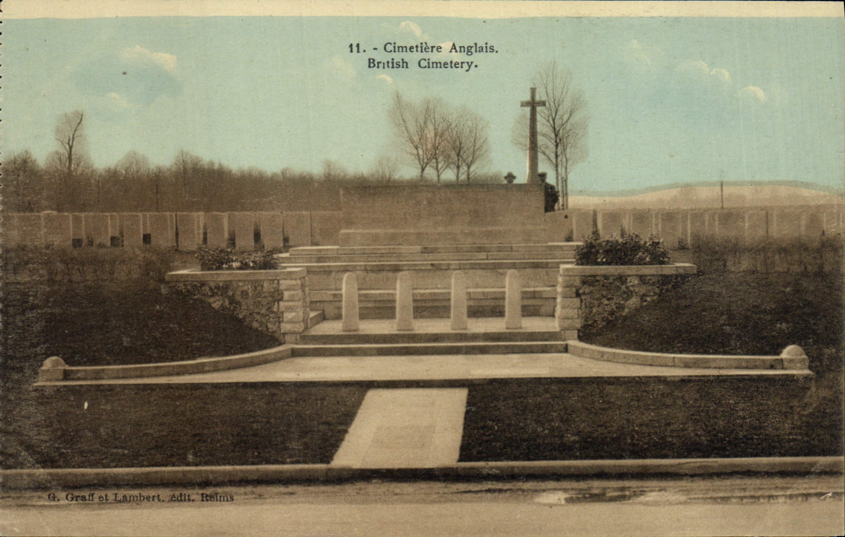 CPA Militaria Cimetiere Anglais 